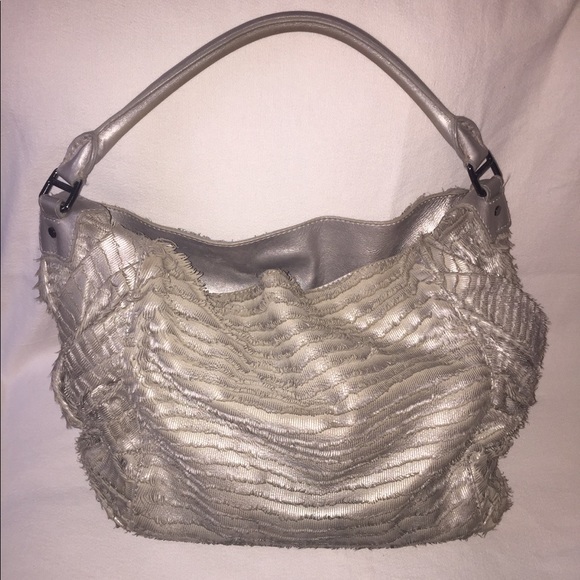 Prorsum Large Osprey Metallic Fringed Leather Bag - Picture 2 of 5